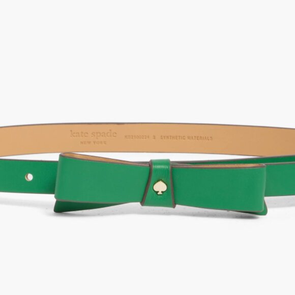 NWT Kate spade new york 19mm bow spade belt large Green